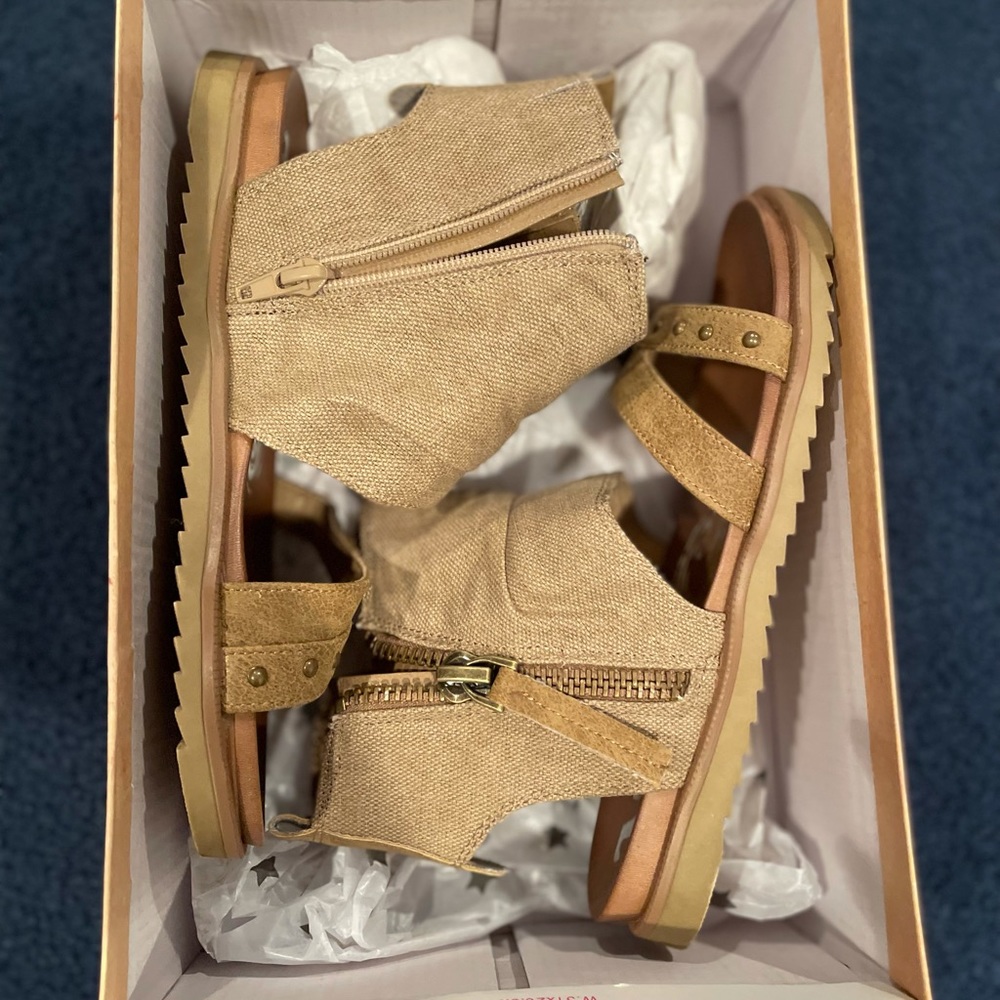 6 (runs small) Never worn Very G Celeste sandals
